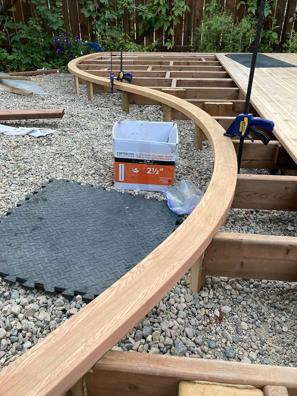 Fitting the final edge wave. From here the planking was carefully cut to match the edge, but first the skirt needed to be installed.