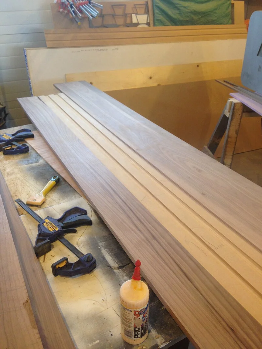 Woodwork for the non-lit sides.