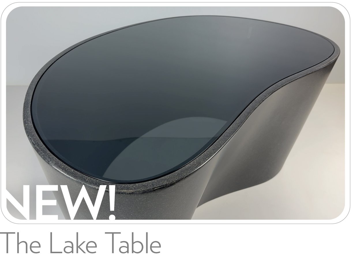Announcing our latest creation; the Lake Table concrete coffee table. Reimagine your space with concrete design handmade here in Canada. A study in uncompromising craftsmanship, the Lake Table is art for life.